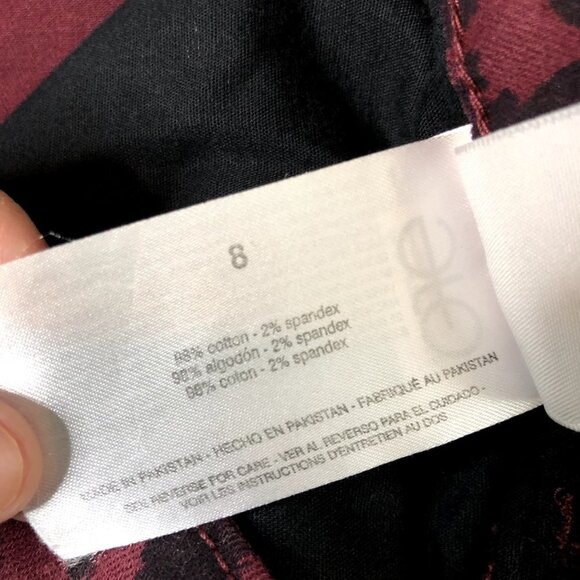 Social Standard by Sanctuary NWT Red Cheetah Mid Rise Ankle Skinny Pants Size 8 - Picture 11 of 12